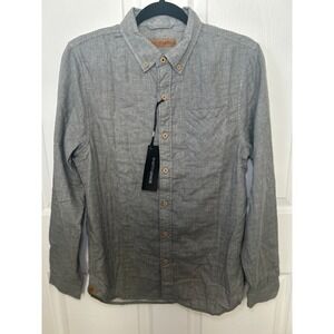 NWT Nifty‎ Genius Button-Up Shirt Long Sleeve Casual Gray XS